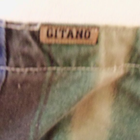 Gitano Denim high waisted multicolor striped Wrap Skirt - Picture 4 of 8